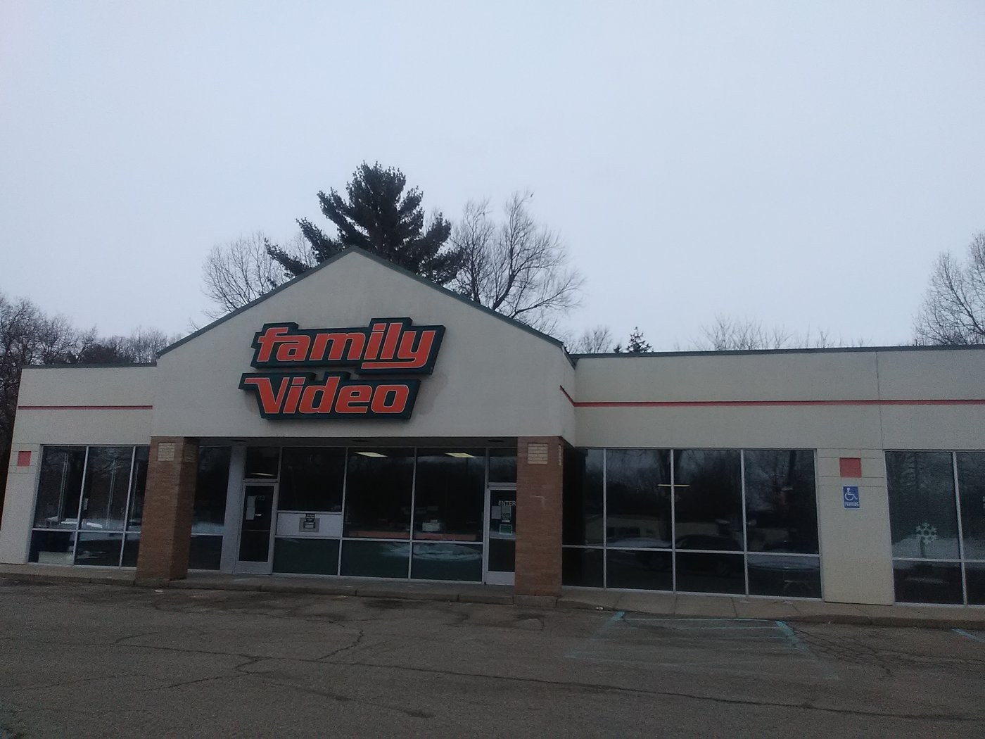 Family Video storefront in Allegan, Michigan