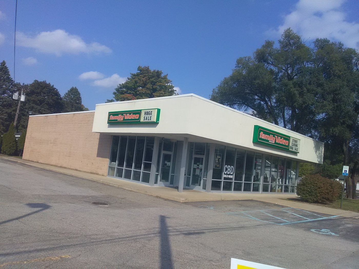 Family Video storefront in W. Michigan Avenue, Three Rivers, Michigan